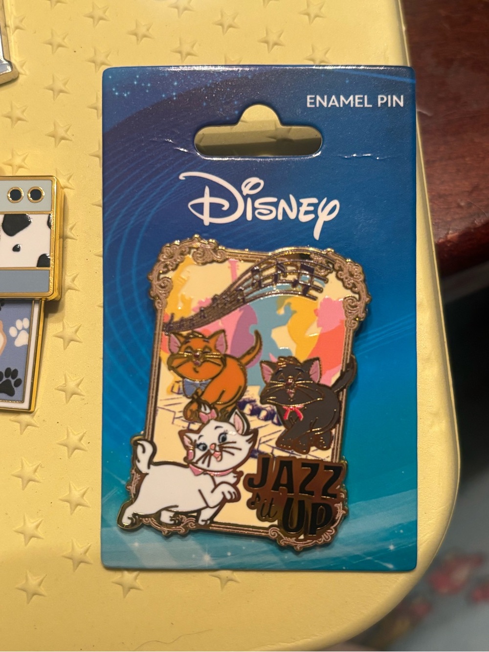 NWT Disney Loungefly The Aristocats - Marie, Berlioz, Toulouse Jazz It Up Pin